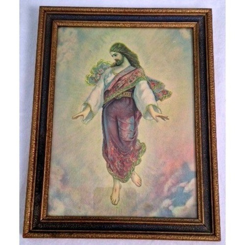 Framed Print Hanson Art Store Multi Jesus Ascending 1954 Religious Art